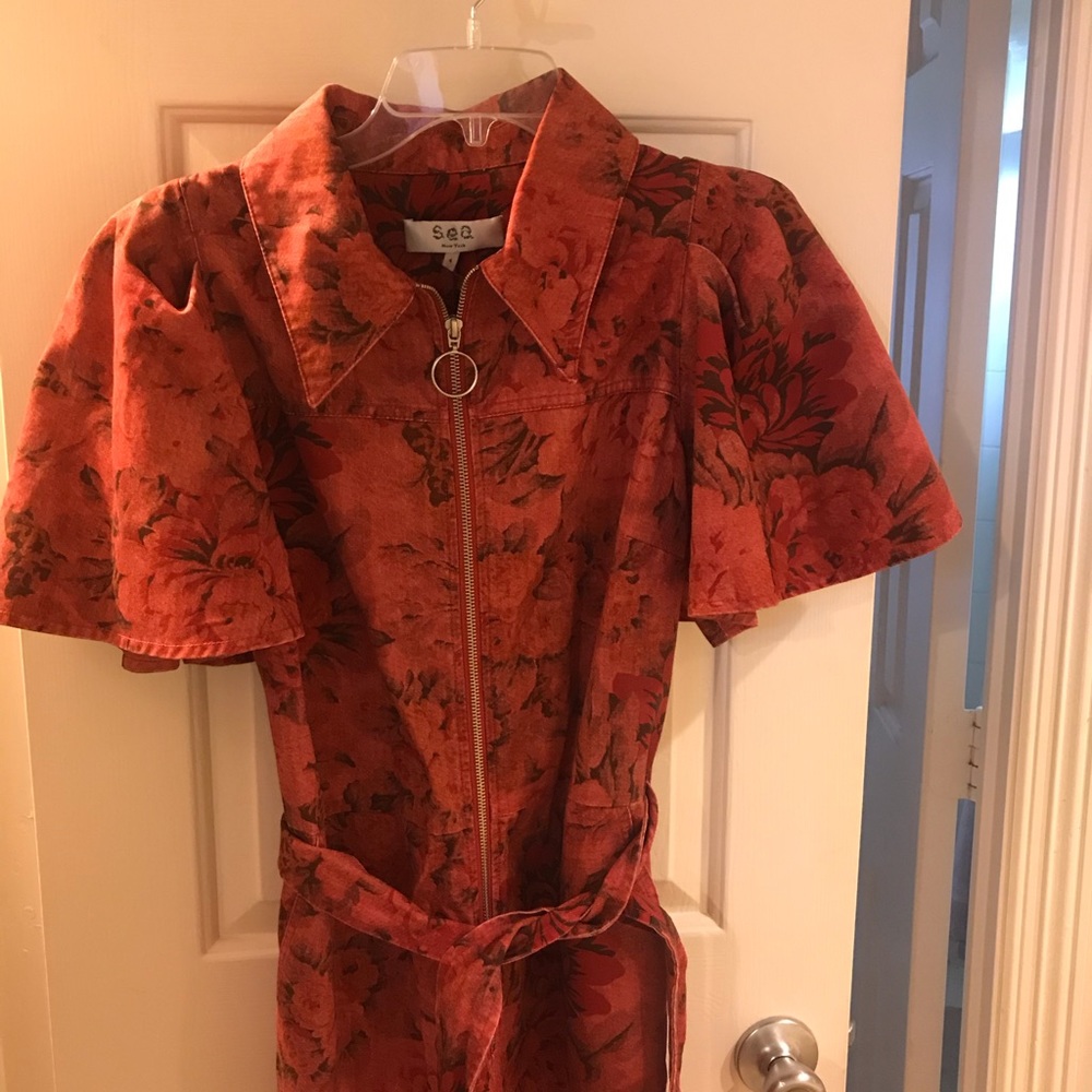 Sea Floral Jumpsuit